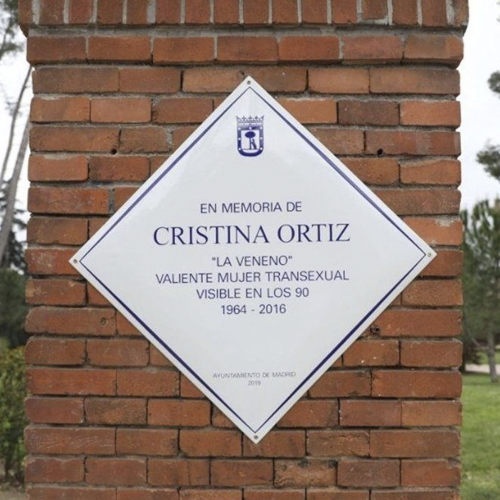 Placa conmemorativa Cristina Ortiz "La Veneno"