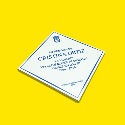 Placa conmemorativa Cristina Ortiz "La Veneno"
