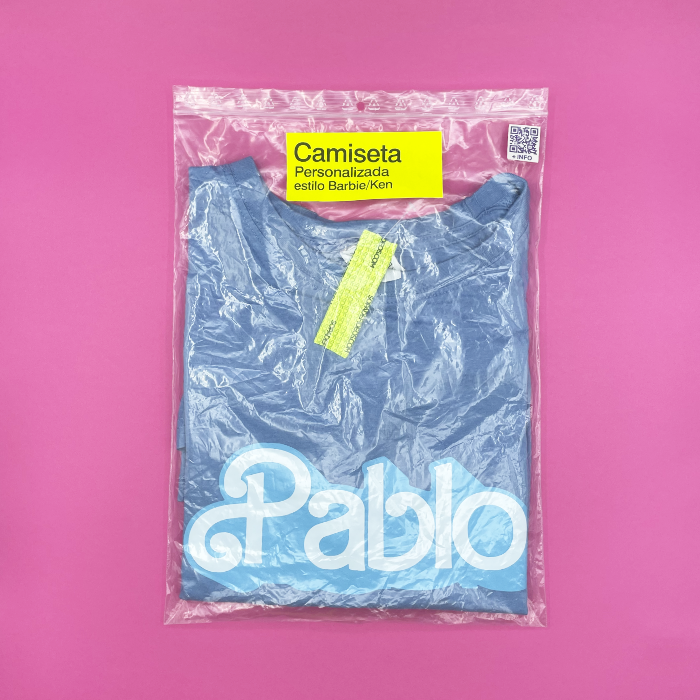 Camiseta estilo Barbie/Ken personalizada